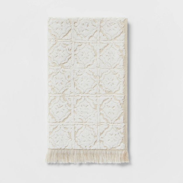 2pk Value Sculpted Tile Decorative Hand Towel - Threshold™ | Target