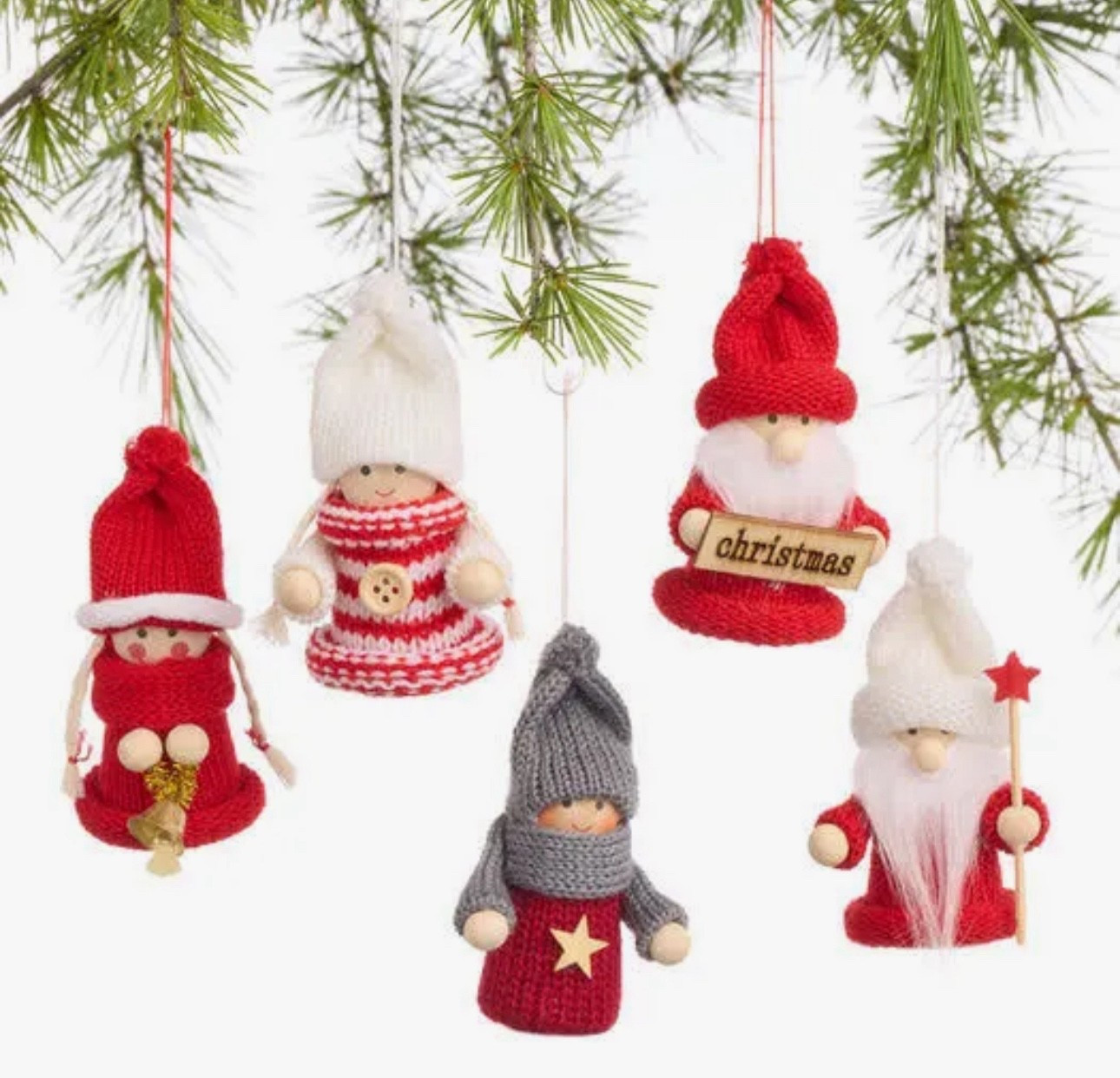 World Market Wood and Fabric Christmas Figure Ornaments 5 Pack #ltkchristmasdecoration

#LTKHoliday #LTKSeasonal