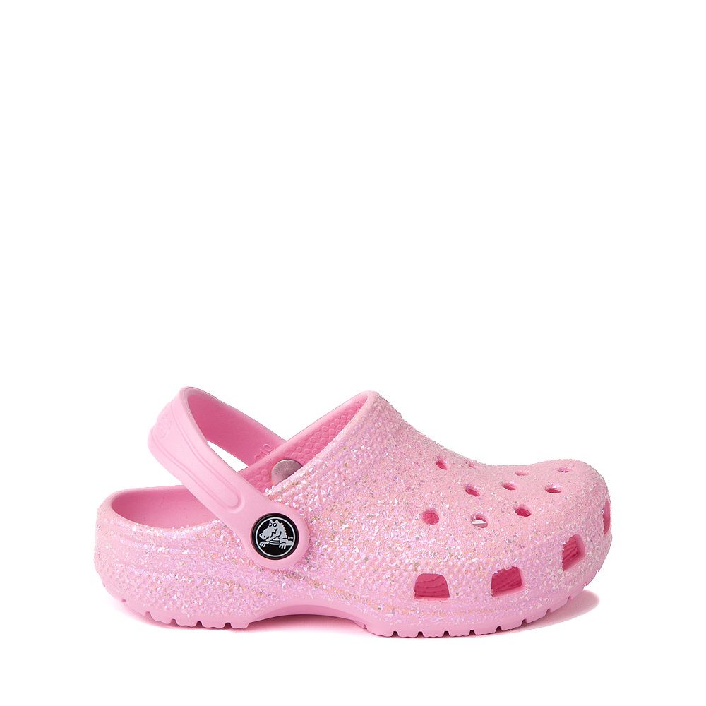 Crocs Classic Glitter Clog - Baby / Toddler - Flamingo Pink | Journeys