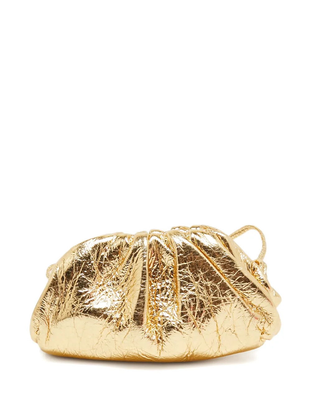 Bottega Veneta Pre-Owned The Mini Pouch leather coin purse - Gold | Farfetch Global