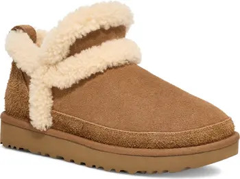 Classic Ultra Mini Spillseam Genuine Shearling Bootie (Women) | Nordstrom