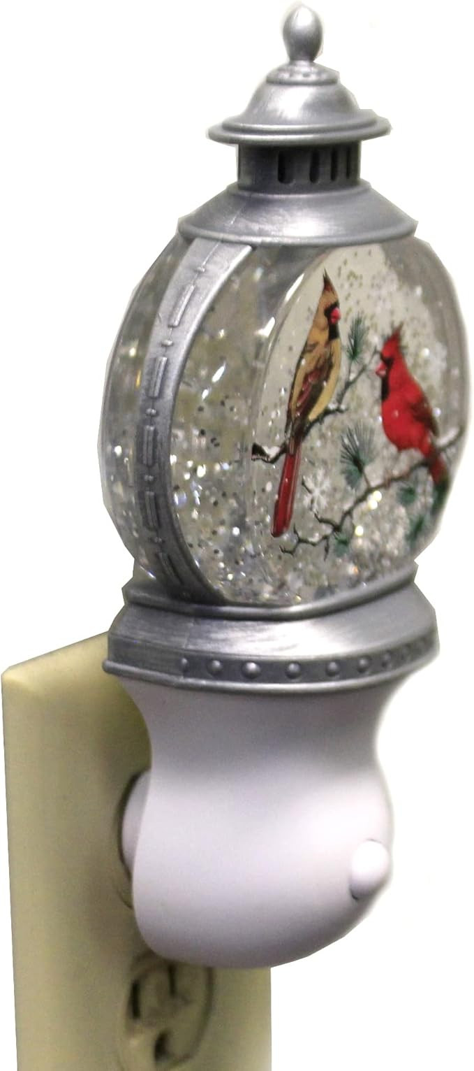 Roman 160155 Lantern Swirl Nightlight with Cardinal Scene, 7-Inch High | Amazon (US)