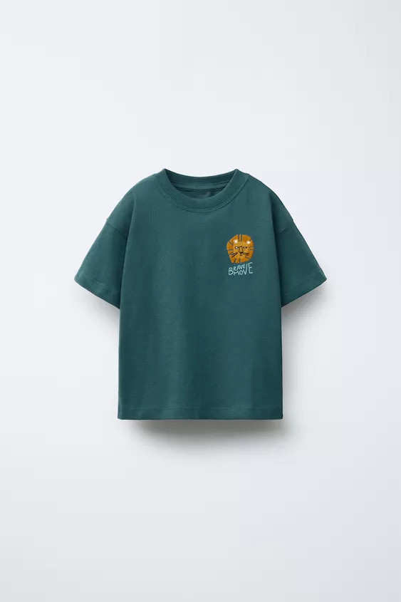 ANIMAL EMBROIDERY T-SHIRT | Zara US