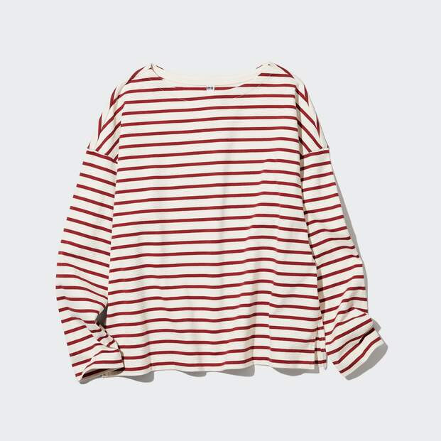 WOMEN Striped Long Sleeve T-Shirt | UNIQLO (UK)