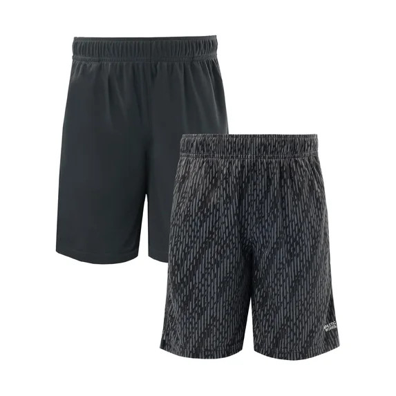 Athletic Works Boys Core Performance Shorts, 2-Pack, Sizes 4-18 & Husky | Walmart (US)
