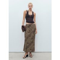 MANGO LEOPARD PRINT SKIRT Animal Print - Mango - Size: S-M | JD Williams (UK)