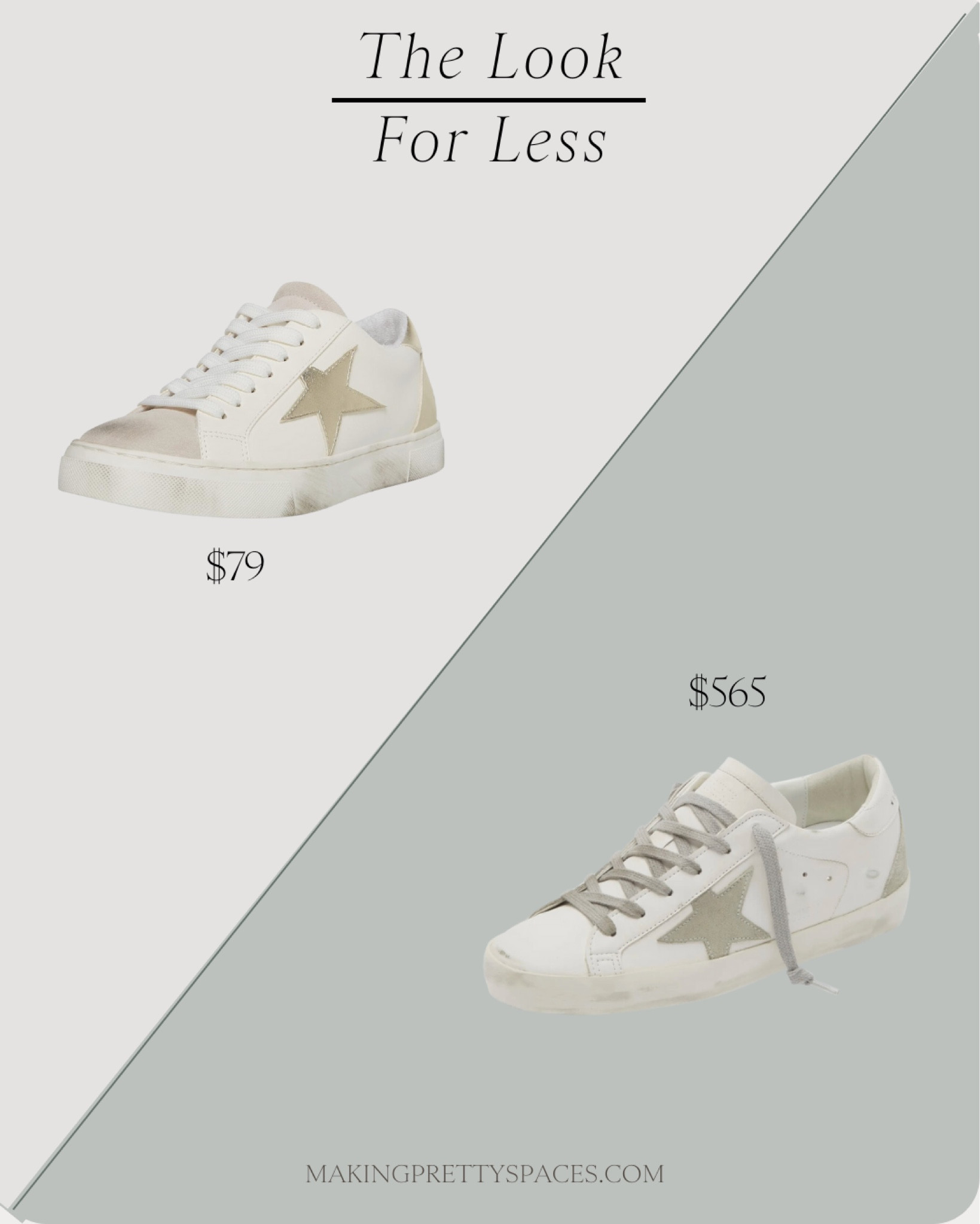 Shop this look for less! Golden goose dupe, Amazon find, star sneaker, neutral shoe, trending, Nordstrom, Amazon

#LTKfindsunder100 #LTKitbag #LTKshoecrush