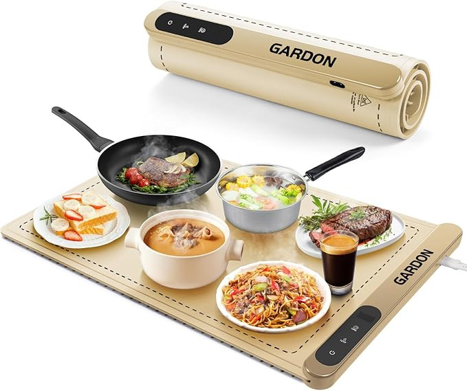 Gardon Food Warming Mat Rollable Electric Warming Tray,Upgrade High-tech Graphene Heating Film Wa... | Amazon (US)