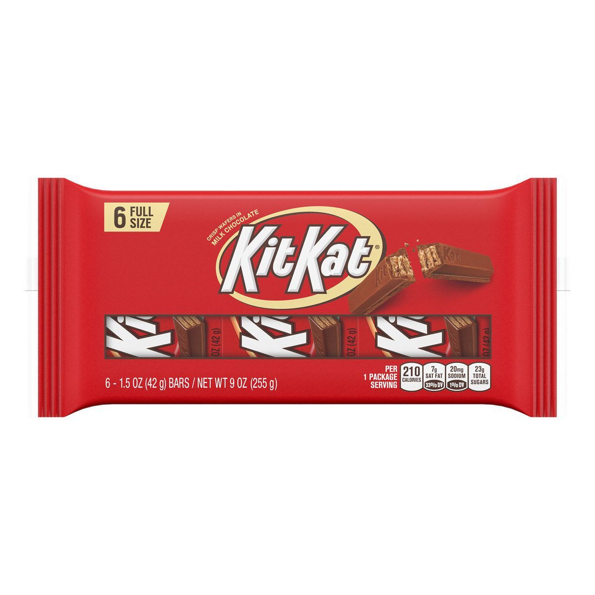 Kit Kat Milk Chocolate Wafer Candy Bars - 9oz/6ct | Target