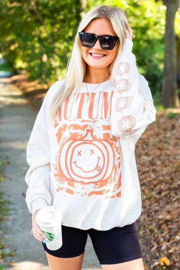 'Nirvana Pumpkin' Crewneck Sweatshirt | United Monograms