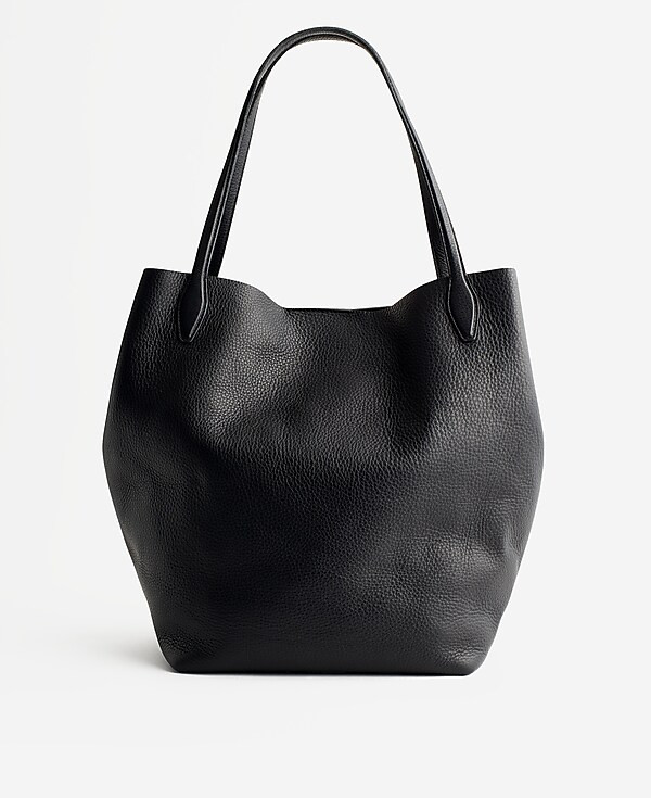 The Oversized Shopper Tote in Soft Grain Leather | Madewell | Madewell