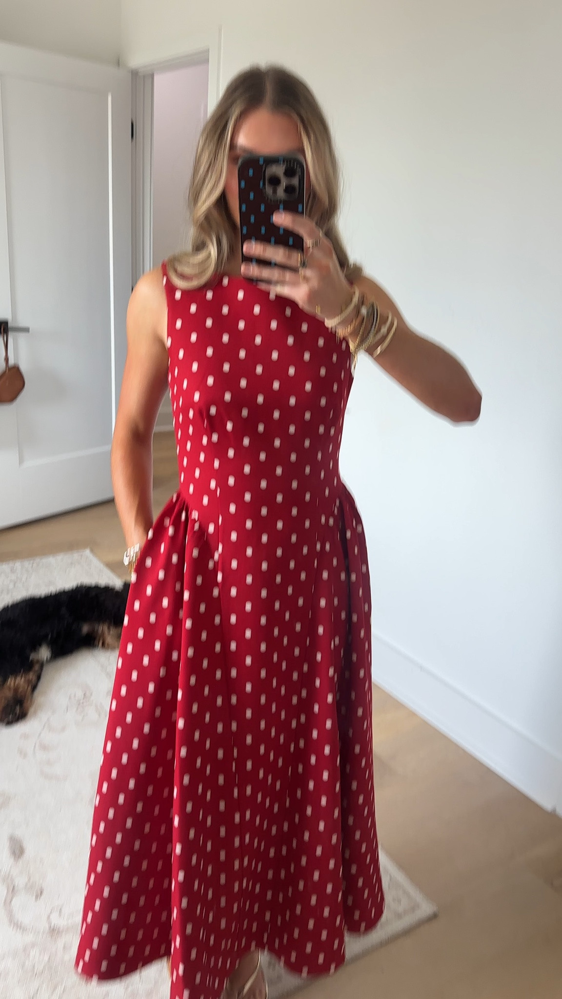 @englishfactory size xs A modern take on a timeless print, this Polka Dot Sleeveless Midi Dress blends playful charm with a refined silhouette. Designed with a clean sleeveless bodice and a softly structured waist, it falls into a full, fluid skirt that moves effortlessly with you. The classic dot pattern adds a hint of nostalgia, while the tailored shape keeps the look polished and versatile from day to evening

#LTKootd #LTKWedding #LTKgrwm