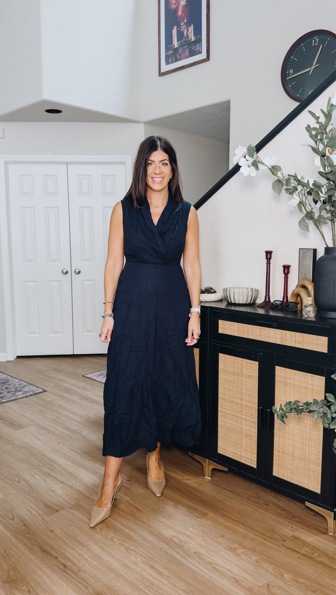 In a large linen dress

#LTKWorkwear #LTKTall #LTKMidsize