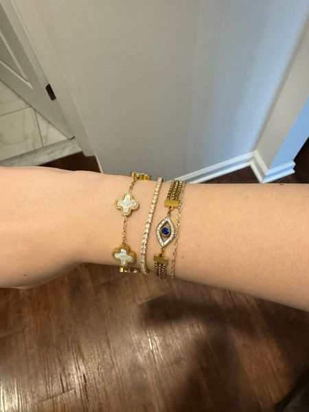 Loving these bracelets for a perfect everyday stack, they don’t tarnish. Great pieces for under $60 each. #NonTarnishGems #AffordableJewels #GoldGlow #EverydayStacks #DesignerDupes #JewelryFinds #BudgetBling #TarnishFreeBeauty #ChicJewelry #StyleOnABudget

#LTKSpringSale #LTKstyletip