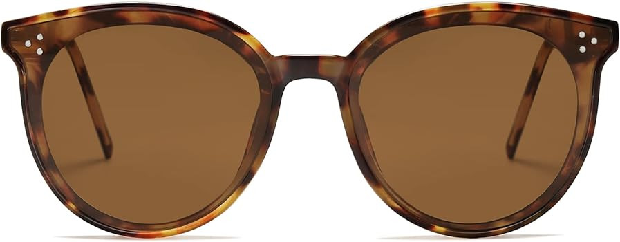 SOJOS Classic Trendy Round Sunglasses Womens Mens Oversized Large Shades UV400 Vacation Sunnies S... | Amazon (US)