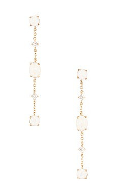 Ettika White Hot Earring in Gold & White from Revolve.com | Revolve Clothing (Global)