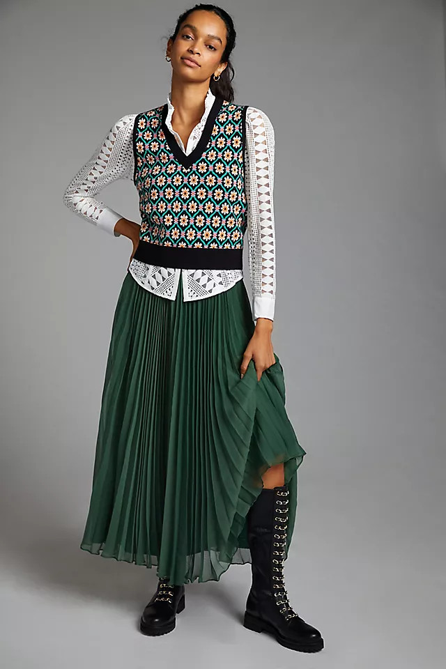 Pleated Maxi Skirt | Anthropologie (US)