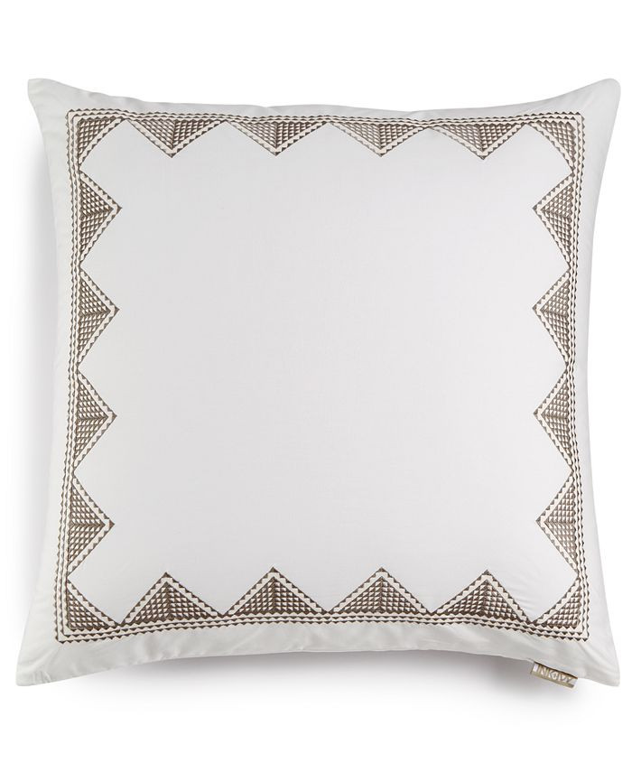 INK+IVY Isla Cotton Embroidered European Sham & Reviews - Designer Bedding - Bed & Bath - Macy's | Macys (US)