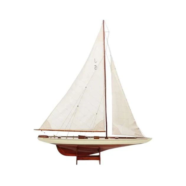 Rainbow Wooden Model Sailboat | Cailini Coastal