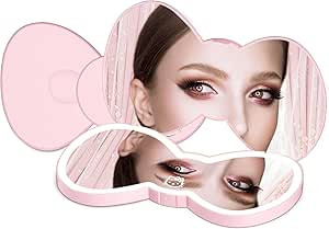 Impressions Vanity Hello Kitty Bow LED Compact Mirror, Double Sided Cute Travel Makeup Mirror, So... | Amazon (US)