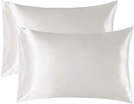 Bedsure Satin Pillowcase for Hair and Skin, 2-Pack - Queen Size (20x30 inches) Pillow Cases - Sat... | Amazon (US)