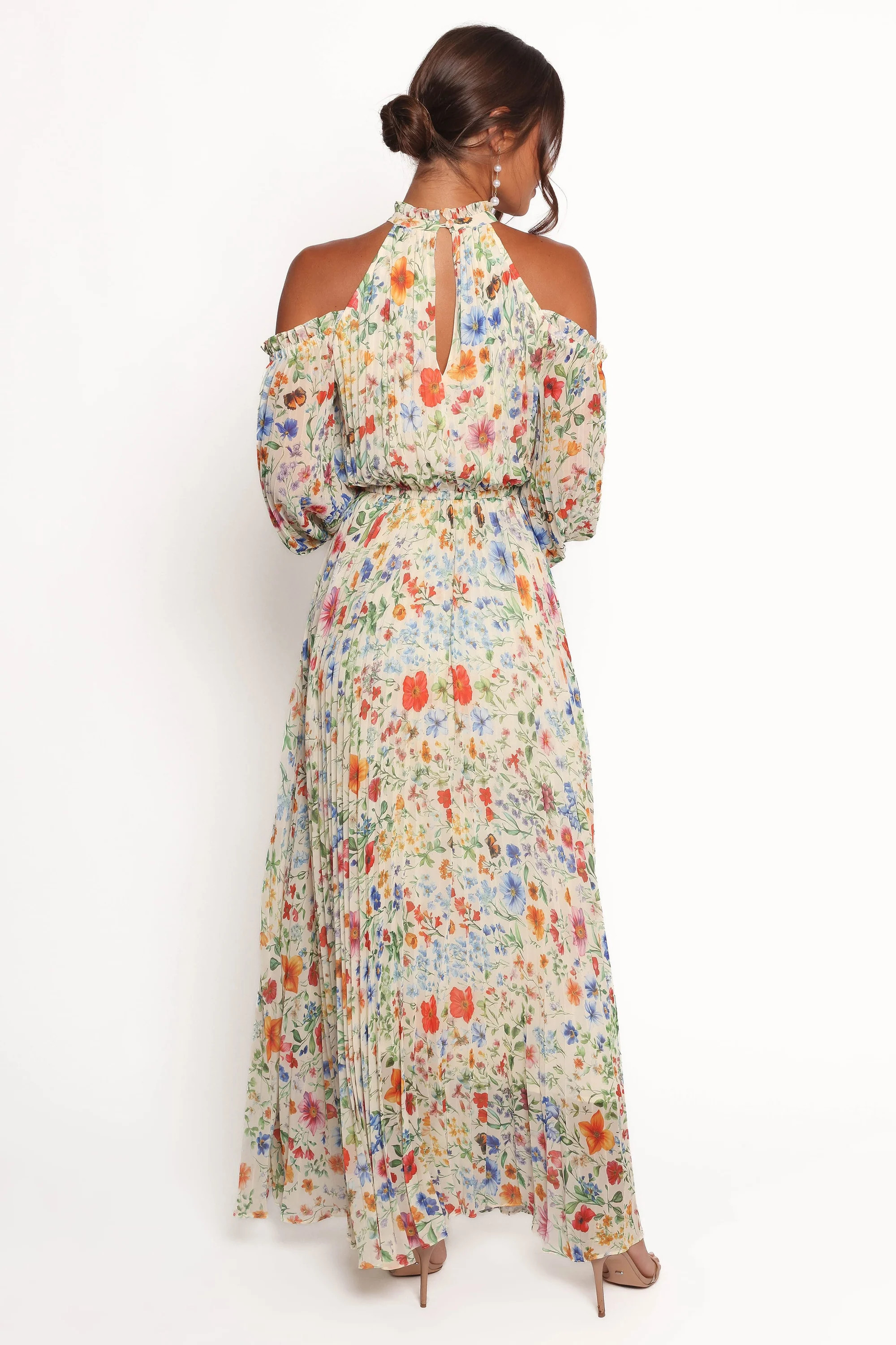 Hilary Pleated Maxi Dress - Garden Floral | Petal & Pup (US)