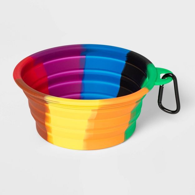 Progressive Flag Color Silicone Dog Bowl - 3 cup - Boots & Barkley™ | Target