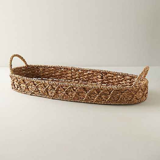 Woven Seagrass Decorative Tray | Terrain