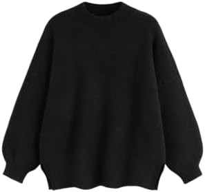 CIDER Womens Wool Blend Oversized Knit Sweater Pullover Crew Neck Casual Cozy Sweaters Trendy | Amazon (US)