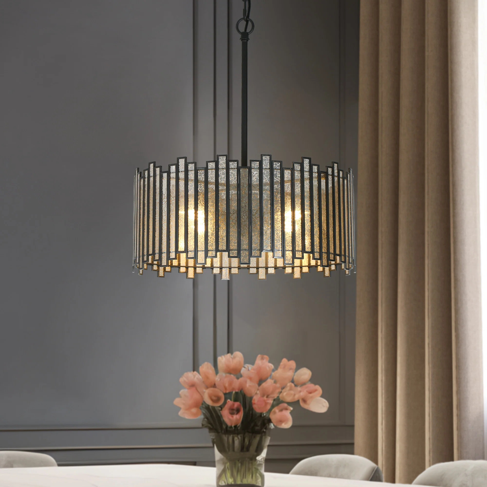 Willa Arlo™ Interiors Shoshoni 4-Light Dimmable Drum Chandelier | Wayfair | Wayfair North America