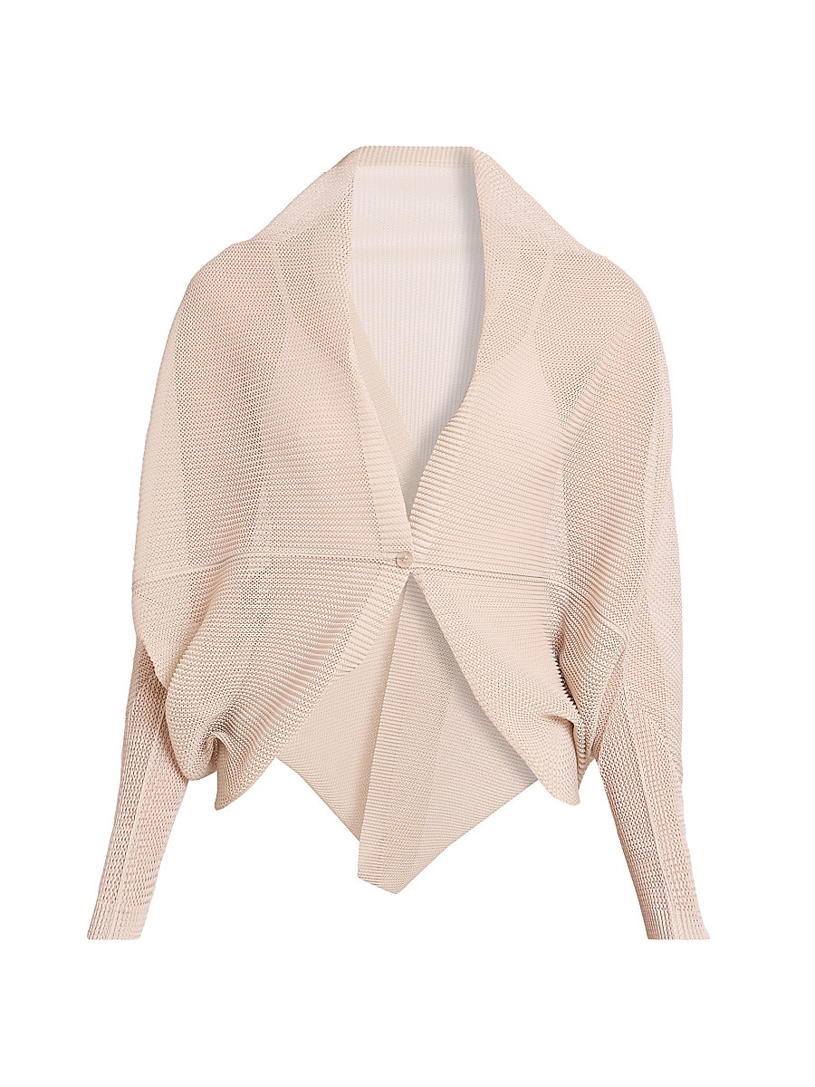 Women's Tatami Open-Knit Cardigan - Dark Brown | Saks Fifth Avenue