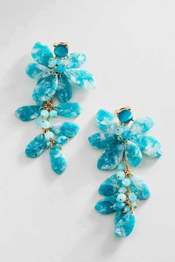 Resin Floral Drop Earrings | Anthropologie (US)