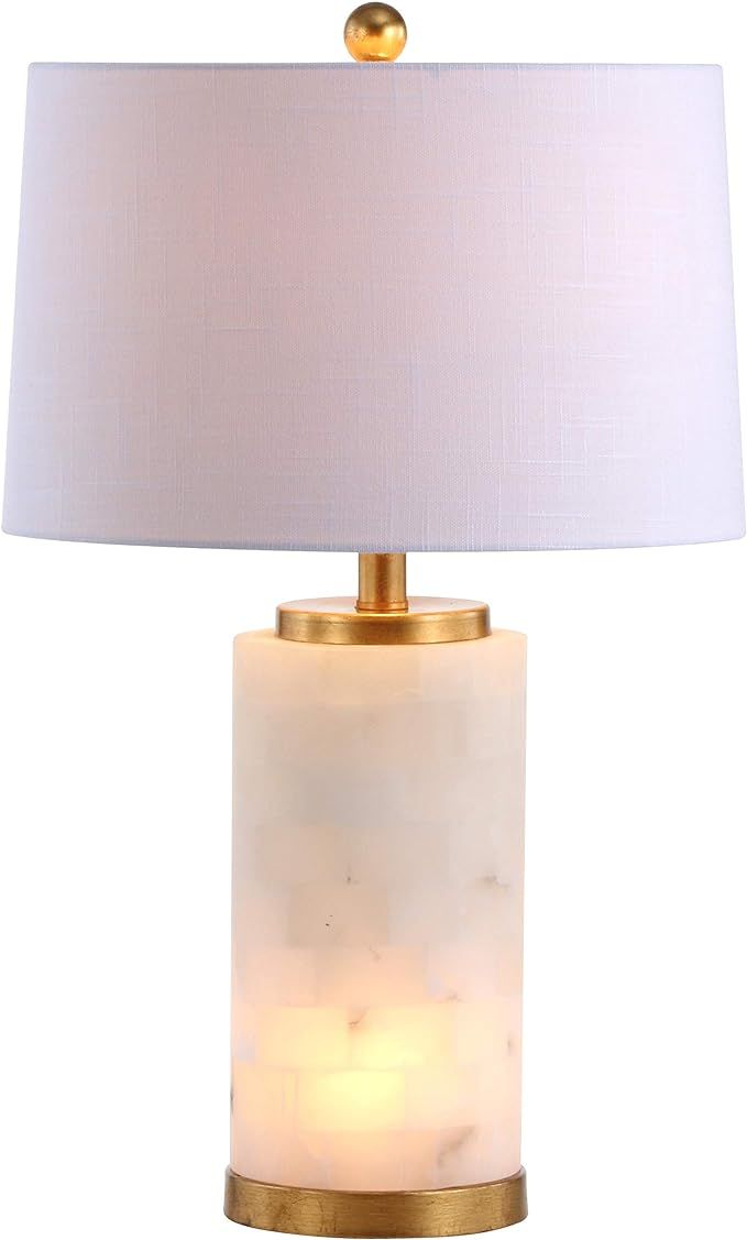 JONATHAN Y JYL6203A Eliza 25.5" Alabaster LED Table Lamp Coastal Contemporary Bedside Desk Nights... | Amazon (US)