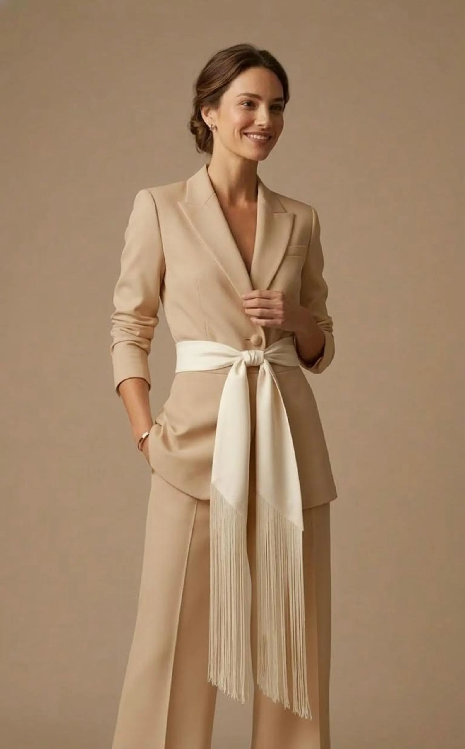 Luxury Silk Fringe Belt, Long Silk Sash for Women, Silk Waist Wrap, Evening Dress Accessory, Boho... | Etsy (US)