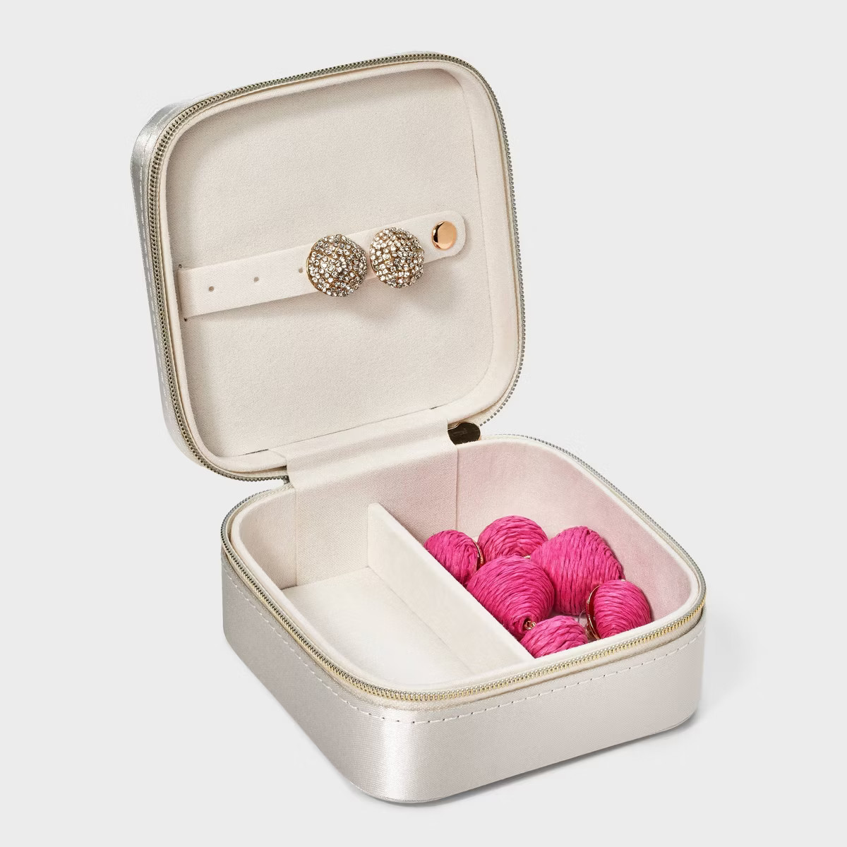 Square "Mom" Travel Jewelry Organizer - A New Day™ Ivory | Target