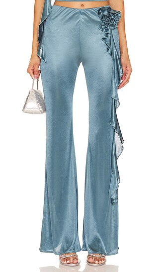 Giulia Pant in Teal Grey | Revolve Clothing (Global)