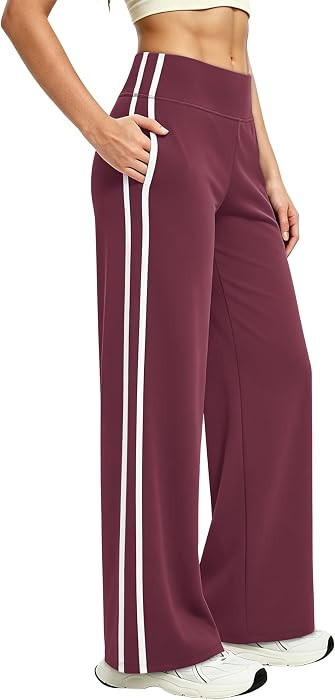 Alaroo Women's Pants Wide Leg High Waist with Pockets Loose Stretch Casual | Amazon (US)