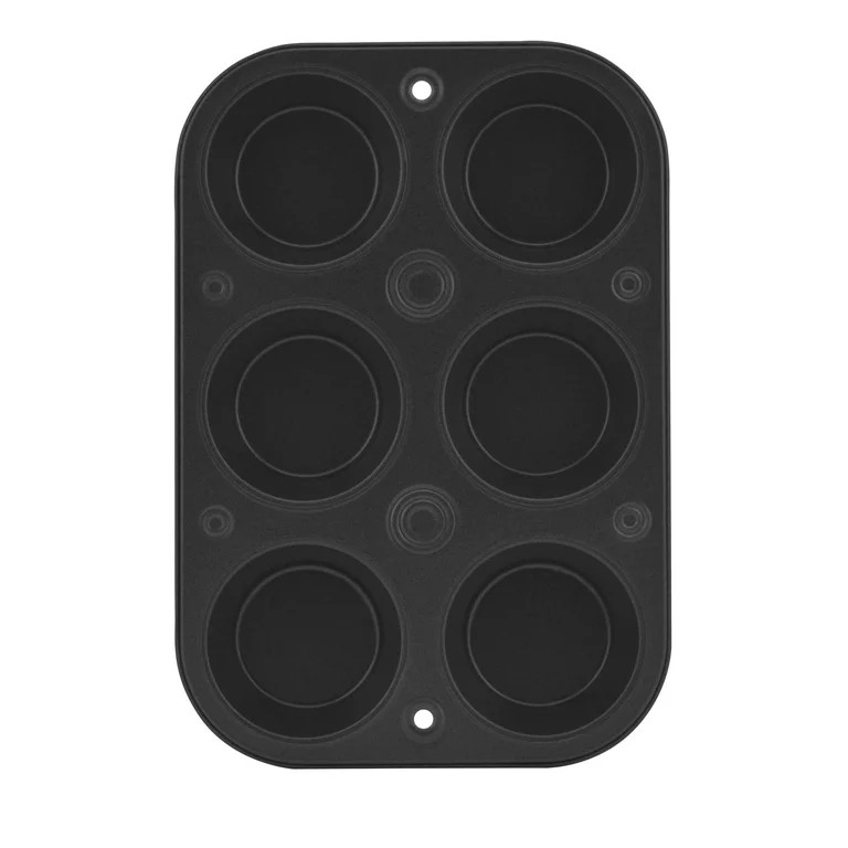 Mainstays 6 Cup Nonstick Steel Muffin Pan, 1.2 in Diameter Cups 6 Pieces | Walmart (US)