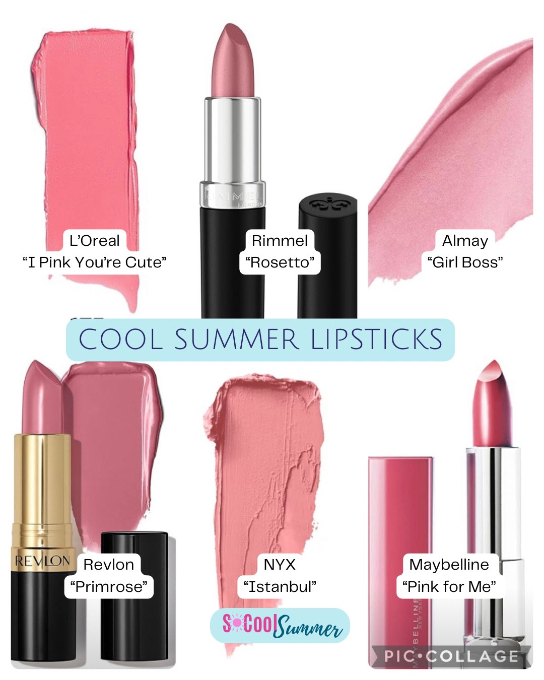 Pink everyday-ish options for Cool Summer drugstore lipsticks.

#hocsummer #coolsummer #lightsummer #truesummer #softsummer #pastelsummer #darksummer #brownsummer #sweetpeasummer #summerpalette #summerfinds

#LTKBeauty #LTKSeasonal #LTKSaleAlert