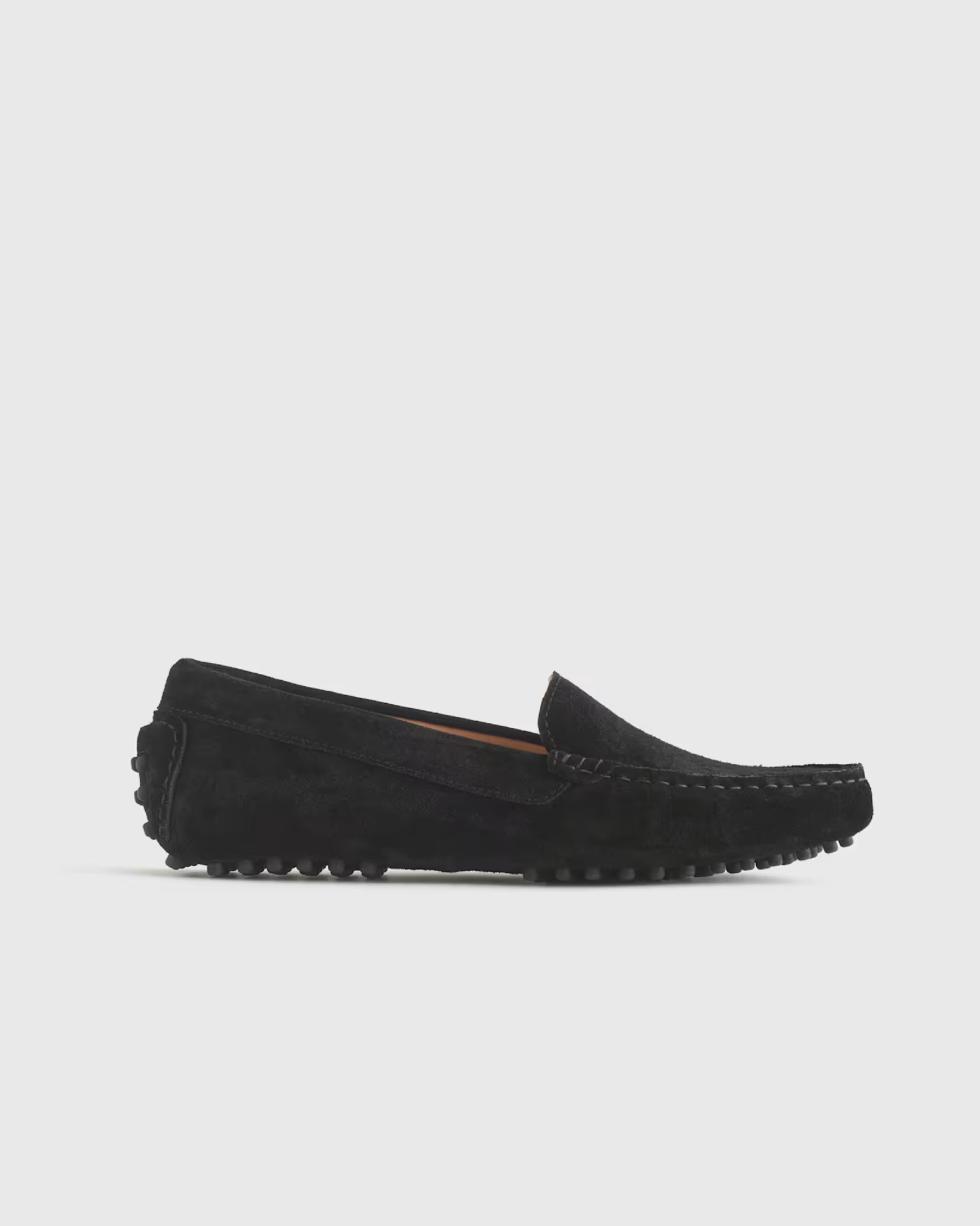 Genuine Suede Driver Loafer in Black | Quince