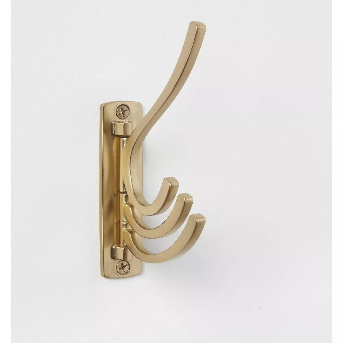 Modern Octopus Multi Swivel Hook Gold - Brightroom™: Swinging Wall Towel Hook, Gold Plated, Cas... | Target