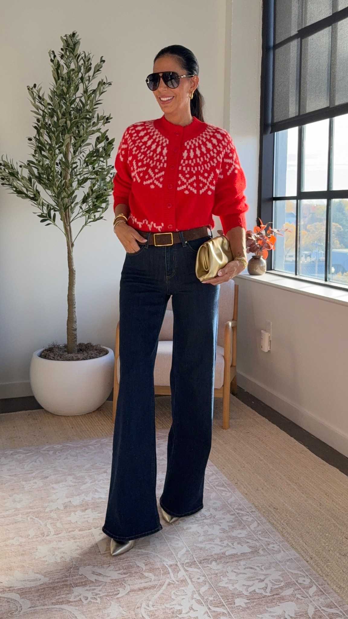 Target is nailing the holiday and Fall/Winter trends!  These are all so soft and easy to dress up and down 
Fair Isle left- small 
Red- medium 
Camel- small 
Ralph Lauren look for less- small and oversized 
Denim- size 2 