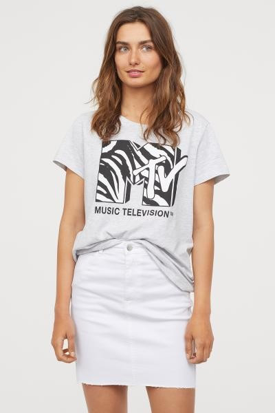 Short Denim Skirt - White -  | H&M US | H&M (US + CA)