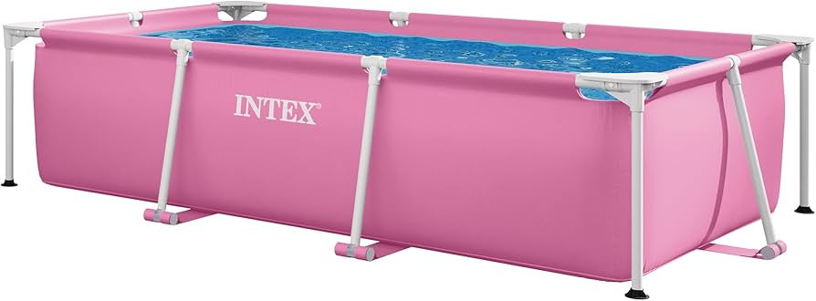 INTEX Above-Ground Swimming Pool, Rectangular Frame 8.5ft x 5.3ft x 26in Outdoor Backyard Pool - ... | Amazon (US)