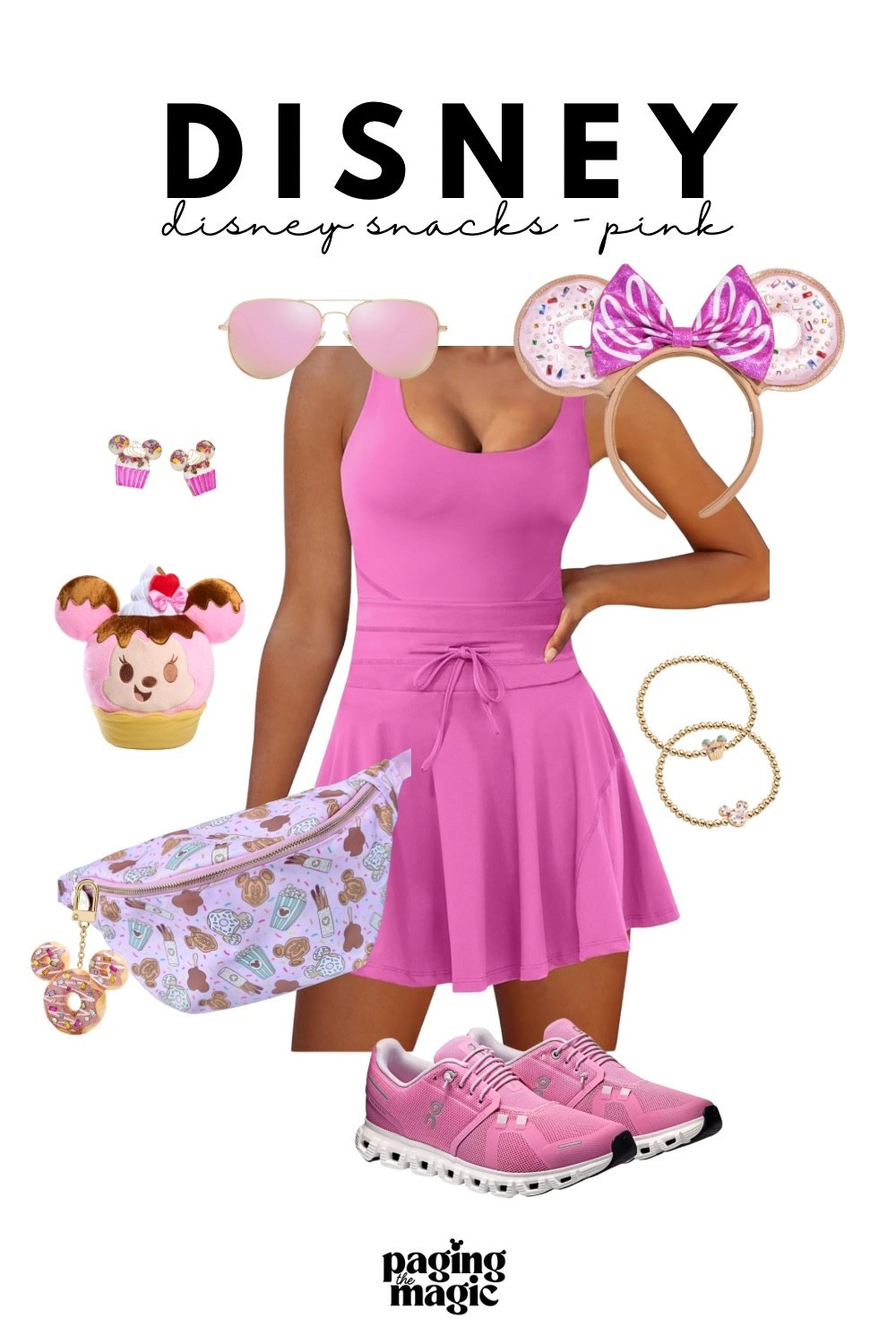 🍭🎀 Disney Snacks Inspired Outfit – Pink Tennis Dress Look #disney 

#LTKActive #LTKFamily #LTKTravel