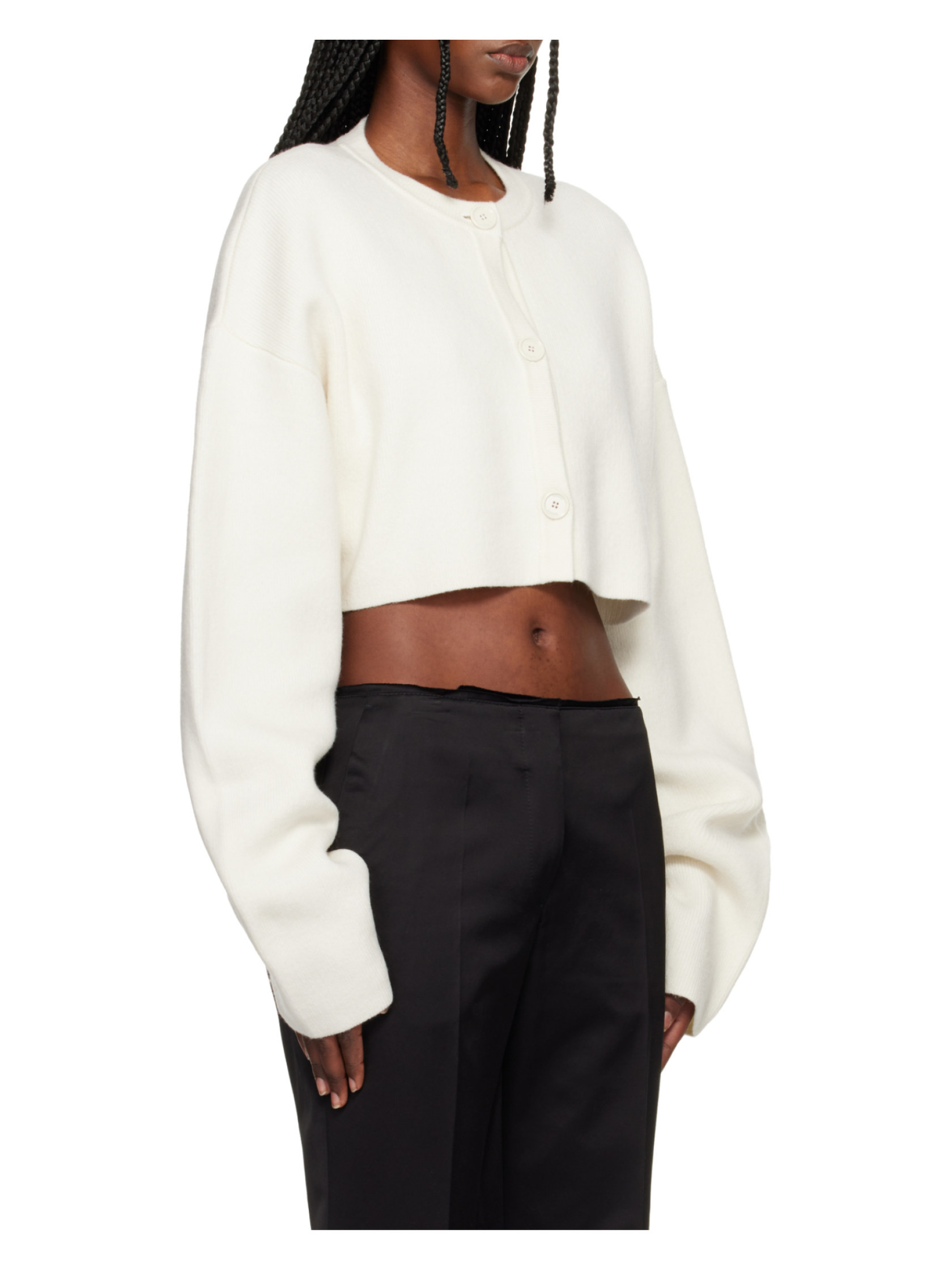 Tot\u00eame Crewneck Cropped Cardigan | Senser US