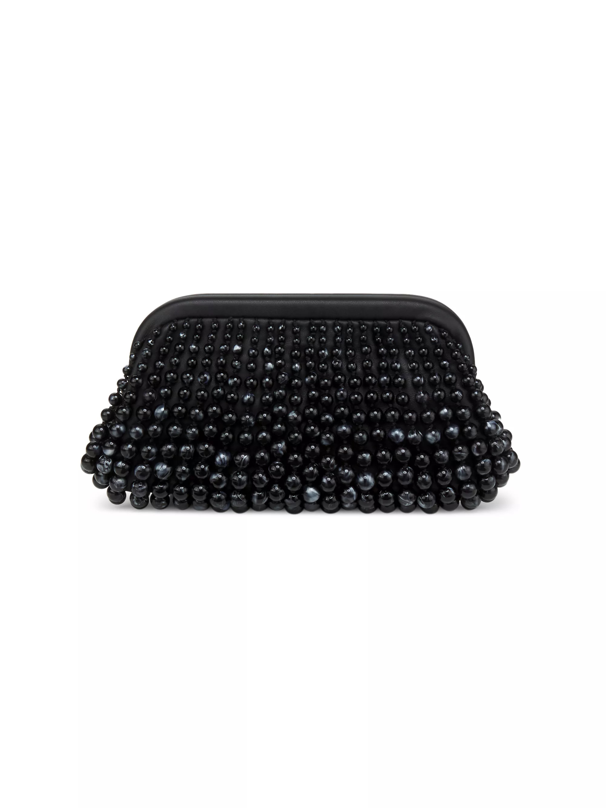 Nia Beaded Leather Clutch | Saks Fifth Avenue