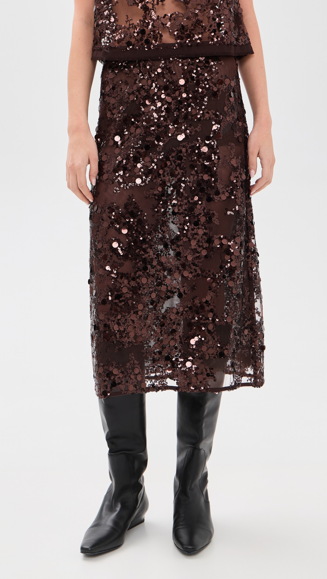 BAUM UND PFERDGARTEN Shania Skirt Coffee Bean Brown 44 | Shopbop