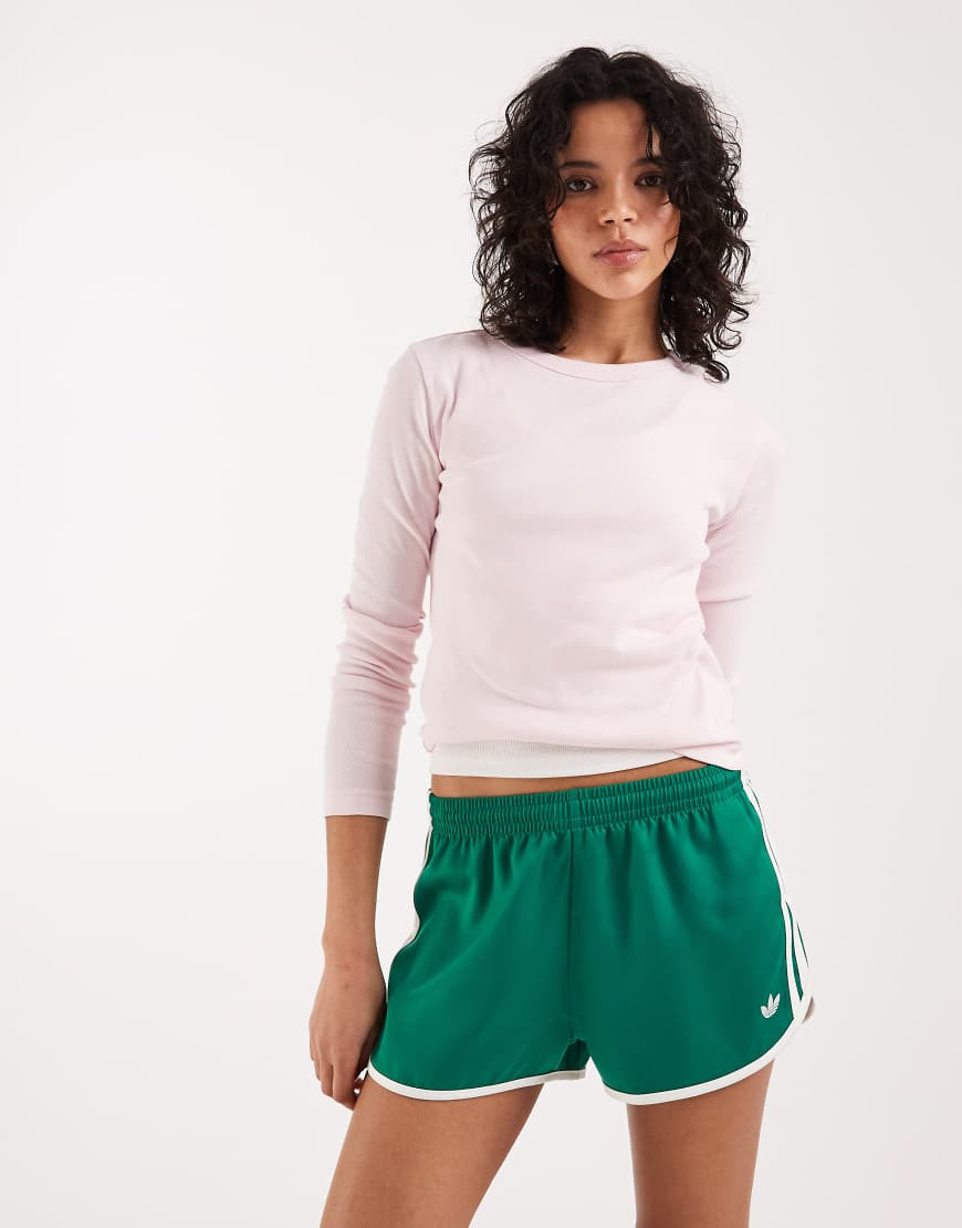 adidas Originals sprinter shorts in green and white | ASOS (Global)