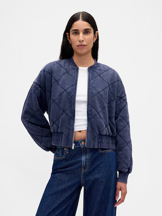 VintageSoft Quilted Bomber Jacket | Gap (US)
